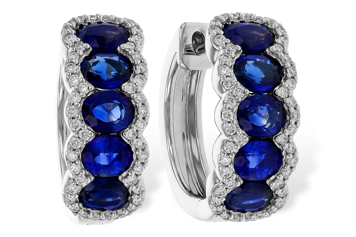 M302-44003: EARRINGS 2.32 TW SAPPHIRE 2.57 TGW