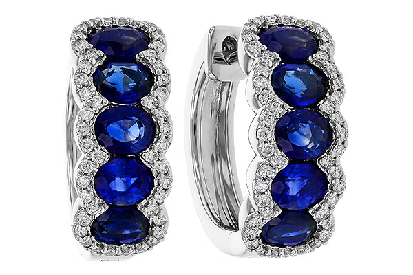 M302-44003: EARRINGS 2.32 TW SAPPHIRE 2.57 TGW