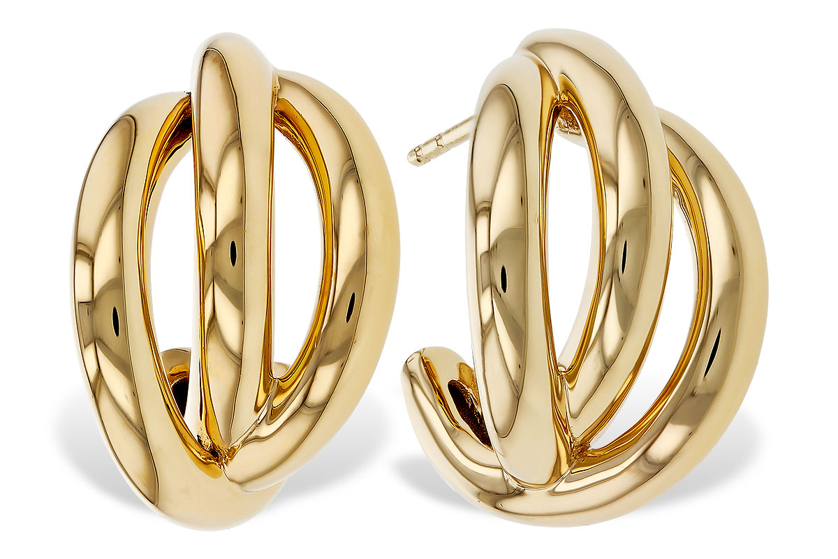 M302-44021: GOLD EARRINGS (18MM)