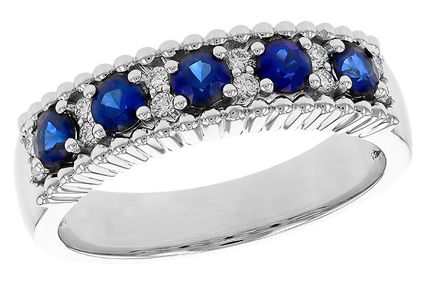 M302-44976: LDS WED RG .64 TW SAPPHIRE .76 TGW