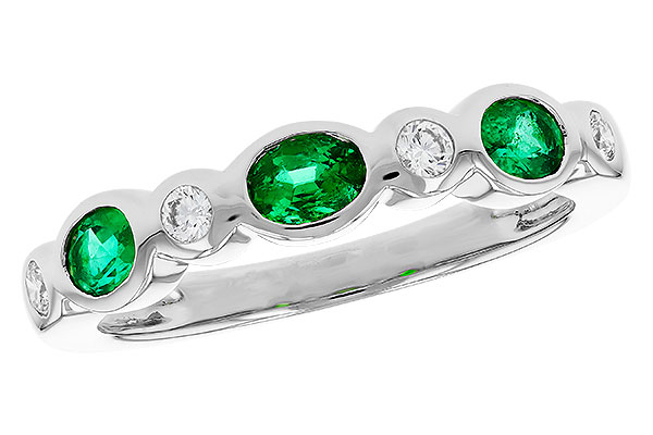 M303-27703: LDS WED RG .43 EMERALD .56 TGW