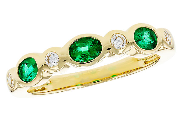 M303-27703: LDS WED RG .43 EMERALD .56 TGW